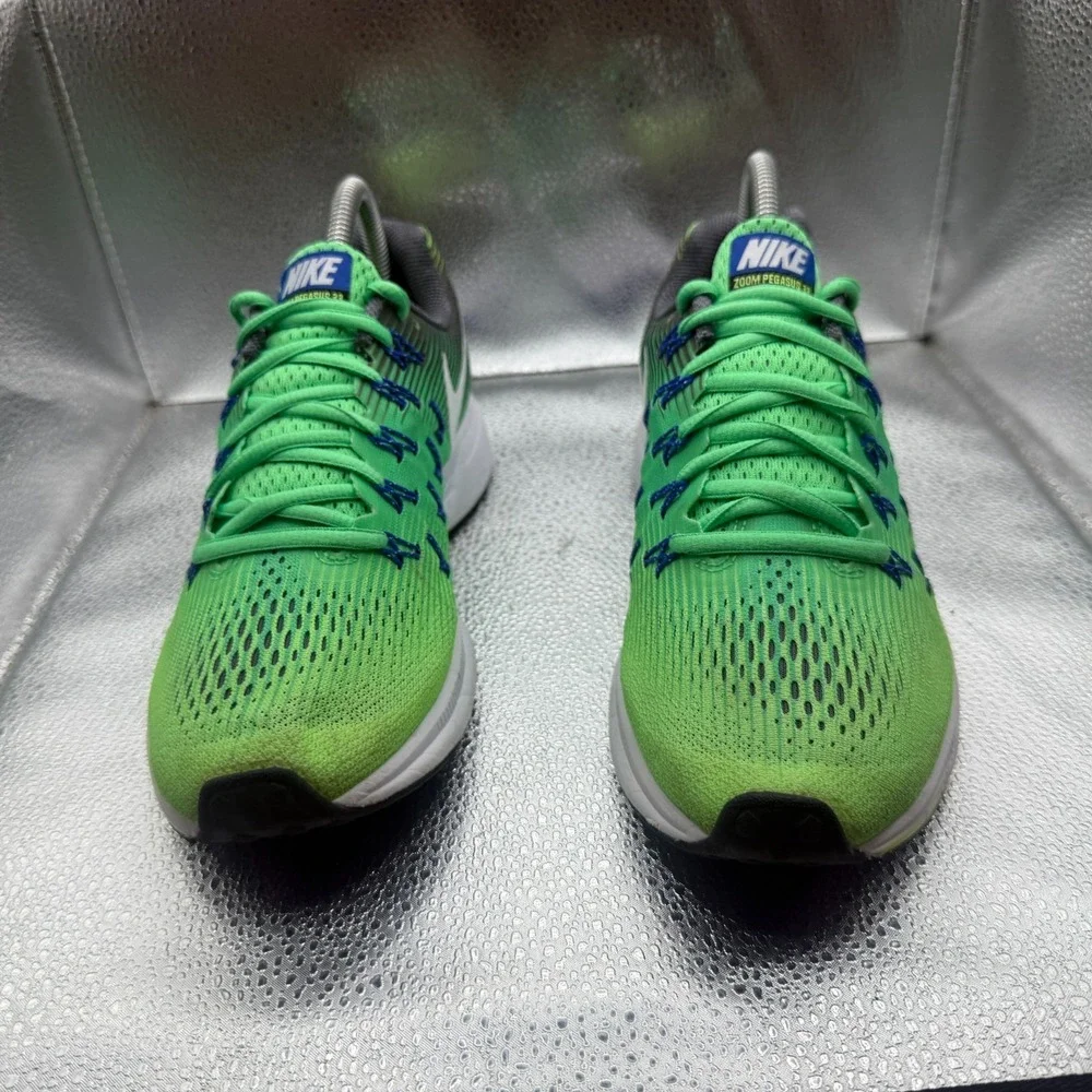 Size‎ 8 Nike Air Zoom Pegasus 33 Bright Neon Rage Green Womens Shoes 831356-301